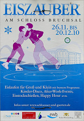 Eiszauber am Schloss Bruchsal. Plakat des Veranstalters