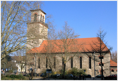 Lutherkirche Bruchsal im Mrz 2011. Foto Dieter Mller
